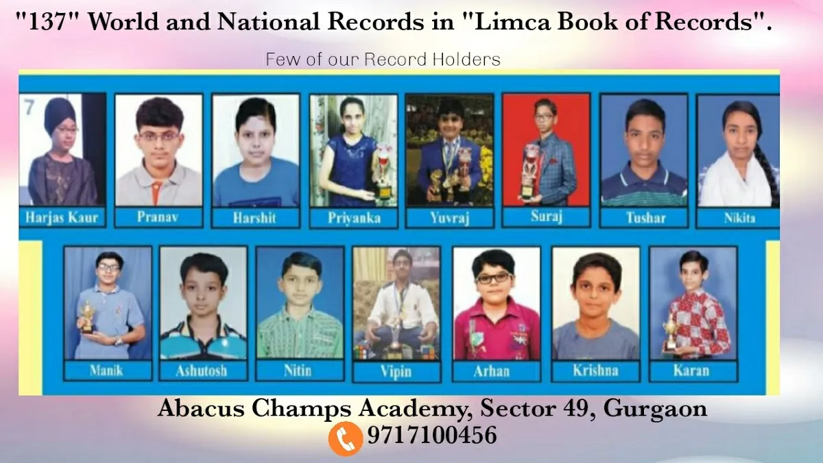 Abacus Champs Academy, Vedic Maths Gurgaon ,Sector 49 Gurgaon-Abacus Classes and Vedic Maths Speed Maths photo 3