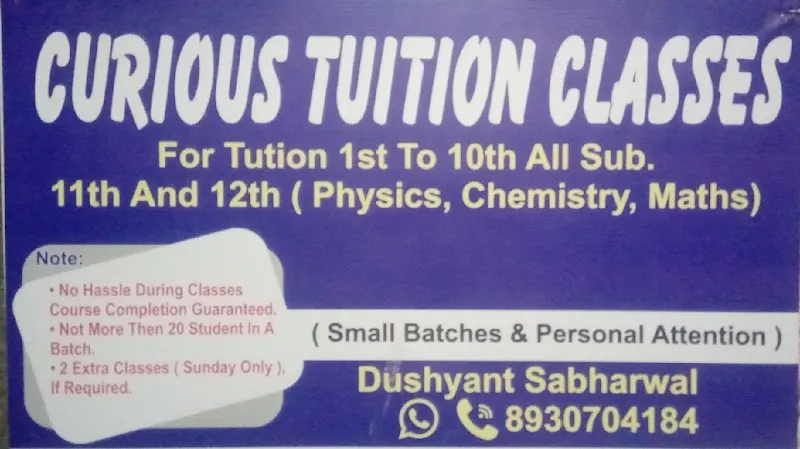Curious home Tuition Class by Dushyant