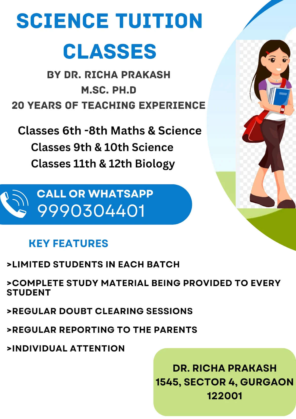 Dr. Richa Prakash Science/Biology Classes photo 3