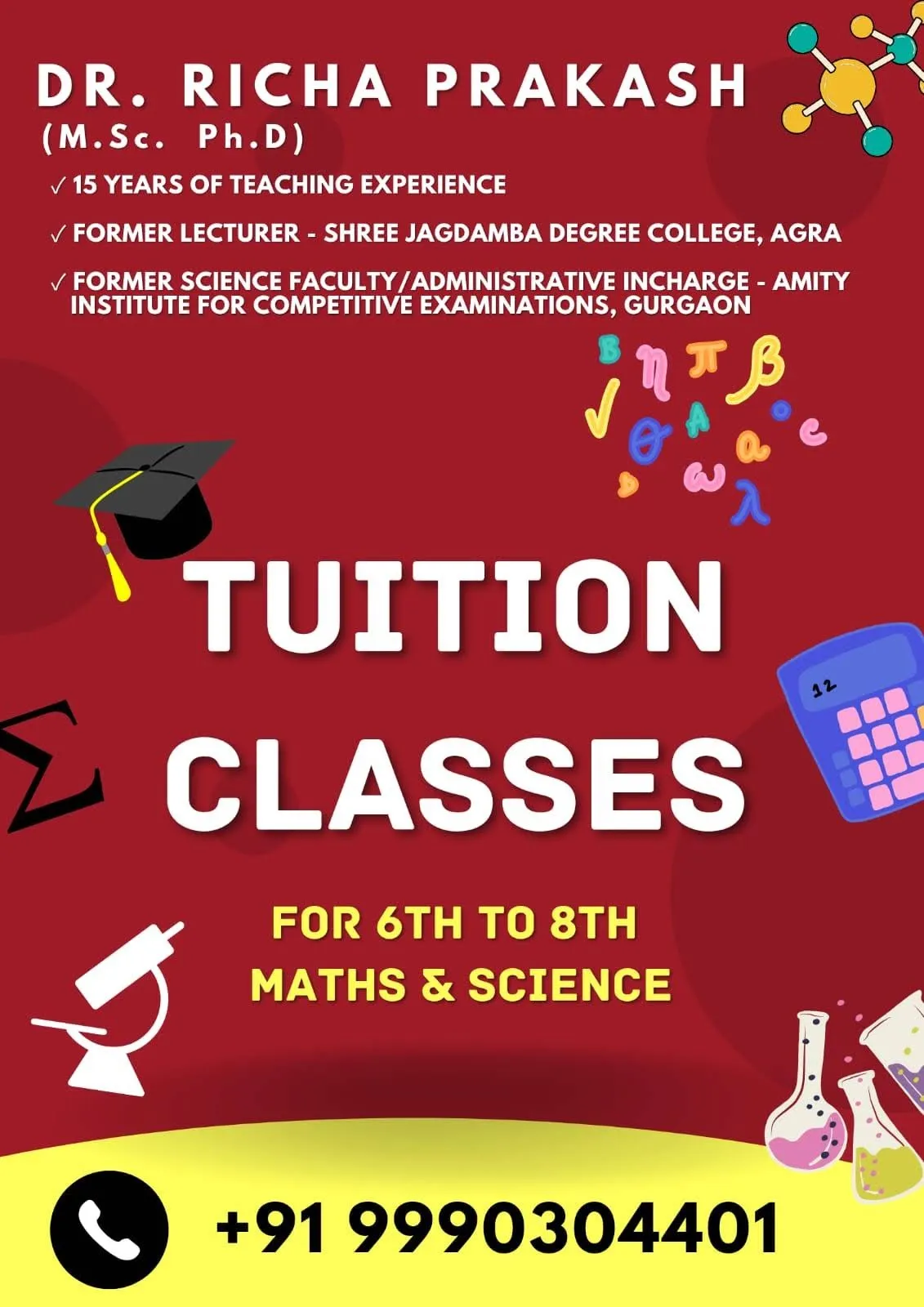 Dr. Richa Prakash Science/Biology Classes photo 5