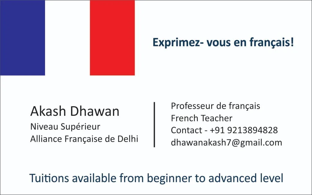 French Classes & Tuitions- Akash Dhawan( Online & Offline) photo 6