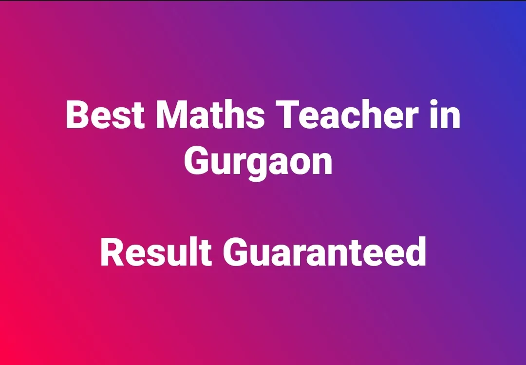 Maths Home Tutor Gurgaon photo 4