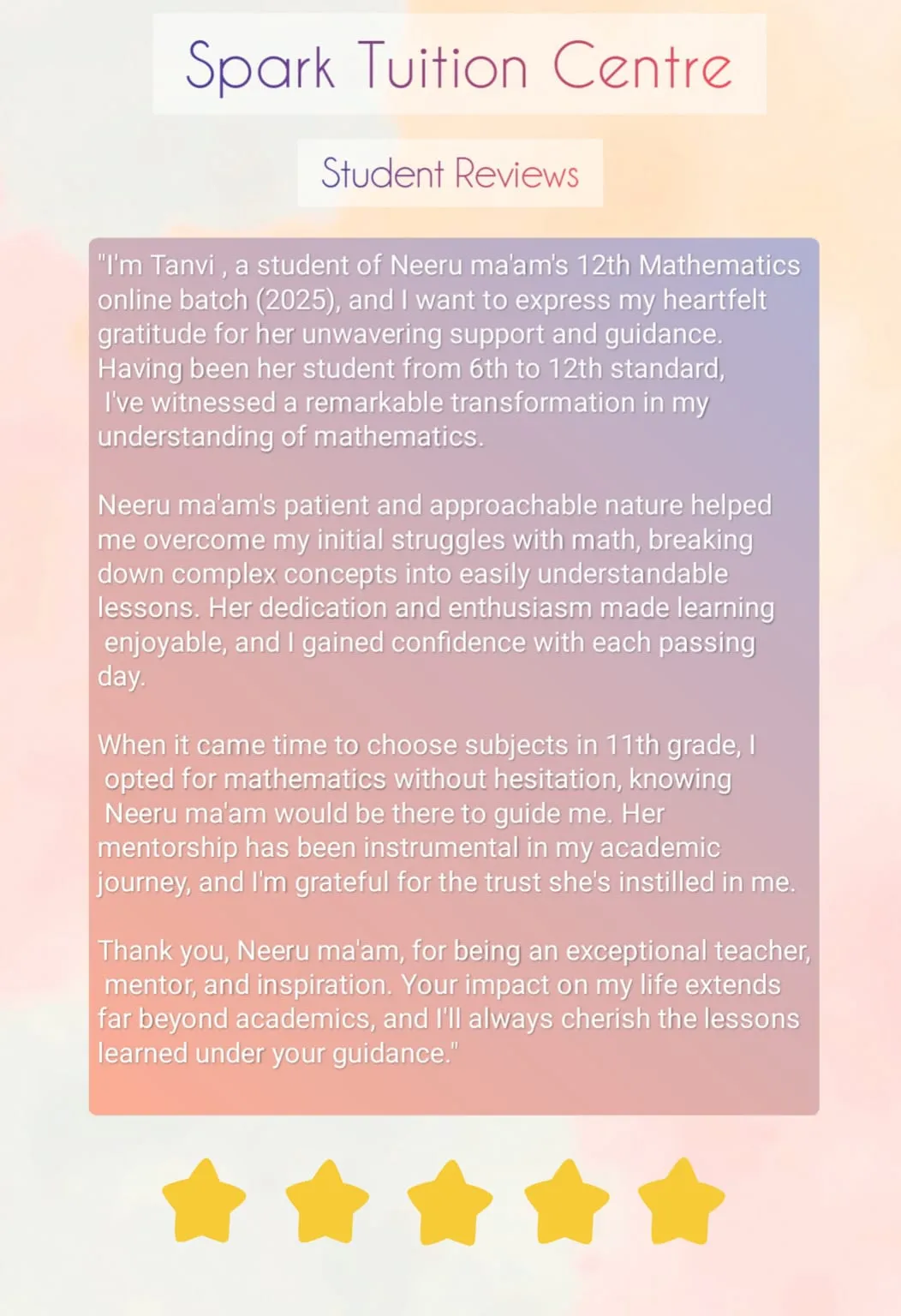 Neeru Mathematics Tuition (Spark Coaching Center) (Maths /Science) photo 6