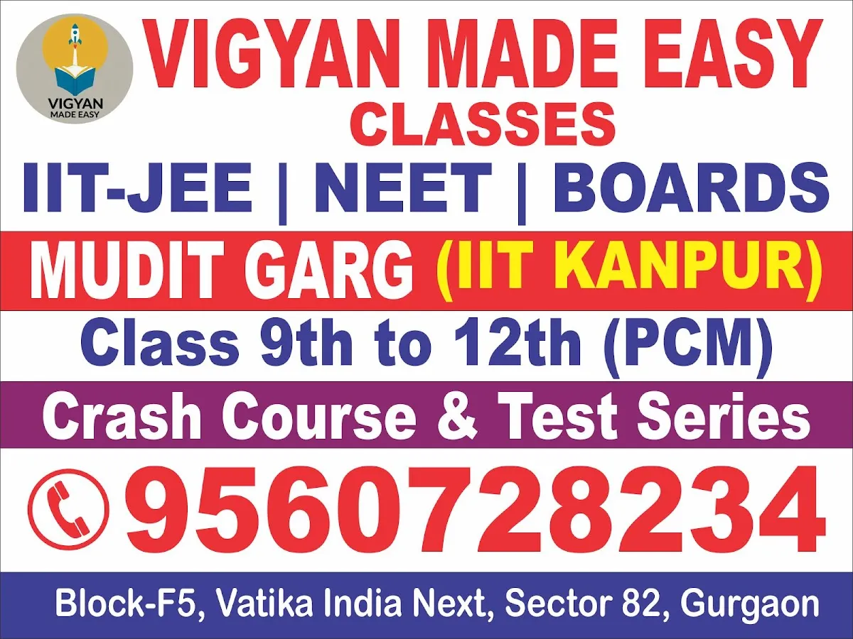 VIGYAN MADE EASY (by MG Sir, IIT-Kanpur alumnus) Classes, Academy Study Centre, Gurugram photo 6
