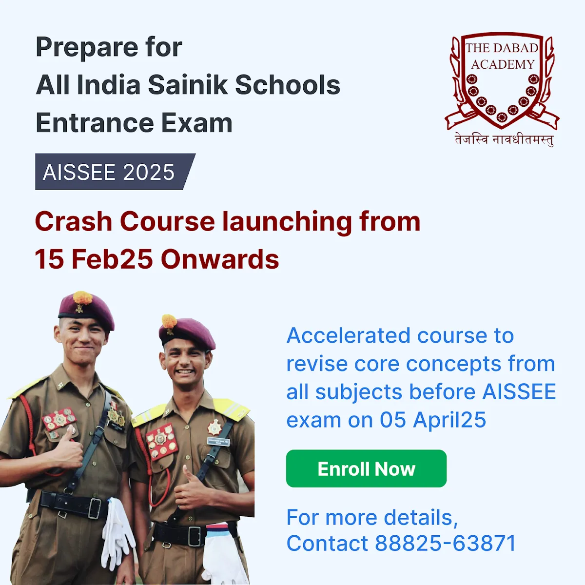 Dabad Academy - Sainik School, Military School & RIMC Dehradun training in Gurgaon photo 2